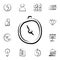 stopwatch sketch style icon. Detailed set of banking in sketch style icons. Premium graphic design. One of the collection icons