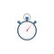 Stopwatch solid icon, timer for apps