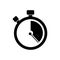 Stopwatch / stop watch timer logo icon vector illustration design template