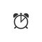 Stopwatch with time arrows simple icon.