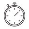 stopwatch time speed instrument line style icon