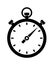 Stopwatch timer clock icon