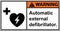 Storage Automatic external defibrillator