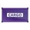 Storage cargo container icon, cartoon style