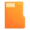 Storage documents paper folder icon, cartoon style