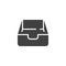 Storage, drawer vector icon