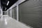 Storage facilities with gray doors