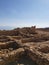 Storage rooms ruins at Masada fortress, Israel