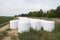 Storage of straw bales in plastic film