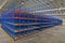 Storage system shelving metal pallet racking in warehouse