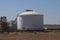 Storage tanks with petroleum, fuel and Crude at the Shell refinery