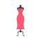 Store dress mannequin icon flat isolated vector