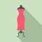Store dress mannequin icon, flat style