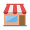 Store facade market commercial isolated icon