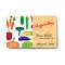 Store fruits and vegetables. Sale discount gift card.