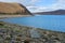 The store of Holy Rakshas Tal lake in june, Western Tibet, China. This lake also known as Demons Lake, Ravana Tal or Ravan Harda,