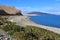 The store of Holy Rakshas Tal lake in june, Western Tibet, China. This lake also known as Demons Lake, Ravana Tal or Ravan Harda,