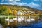 Store LungegÃ¥rdsvannet in the afternoon and the clouds sky, mountains reflecting the water along with swans and ducks swimming at