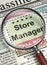Store Manager Job Vacancy. 3D.