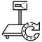 Store weigher icon vector illustration