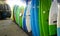 Stored surfboards in Australian shop