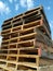 Stored Wooden pallets