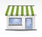 Storefront Awning in Green