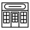 Storefront icon, outline style