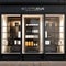 A storefront window display with customizable product mockups3