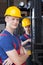 Storekeepers near forklift