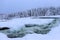 Storforsen in fabulous winter landscape
