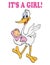 Stork With Baby/It\'s A Girl