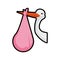 stork icon. Animal concept. Vector graphic