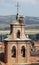 Stork nest on top of a belltower