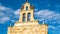 Storks nesting on a church in Zamora, Spain