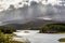 Storm approaching Loch Laggan in Scotland