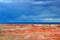 Storm Approaching Painted Desert, Petrified National Park, AZ