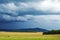 Storm Approaching On Wheat Field