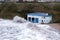 Storm at Ballybunion sea and cliff rescue centre