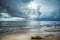 Storm on the Beach. Tarifa. Cadiz. Andalusia