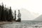 A storm brewing over Redfish Lake.