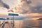 Storm Brewing in Overcast Sky over Lake Leman and Vevey Jetty EmbarcadÃ¨re