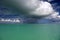 Storm cloud over lagoon