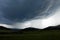 Storm cloud over the mountain