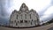 The storm clouds floating over the Cathedral of Christ the Saviour. Fisheye. Time-lapse. UHD - 4K. August 30, 2016