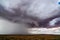 Storm clouds with heavy rain