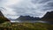 Storm clouds in Lofoten Islands, Northern Norway