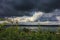 Storm Clouds Moving in Over Casco Bay Portland, Maine