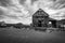 Storm clouds over the ghost town of Nelson.