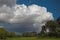 Storm Clouds Over Golf Course HDR